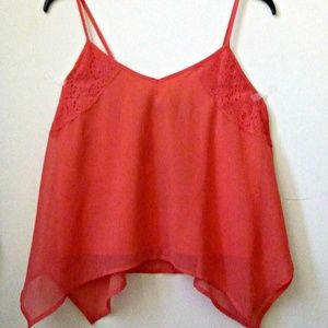 Colleen Atwood Tank Top Red Size S Juniors Strappy